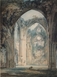 Querschiff der Tintern Abbey, Monmouthshire, ca. 1794 von Joseph Mallord William Turner