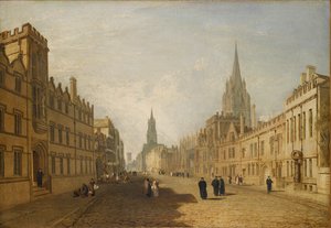 Ansicht der High Street, Oxford, 1809-1810