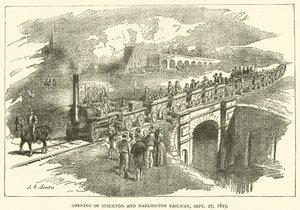 Eröffnung der Stockton und Darlington Eisenbahn, 27. September 1825
