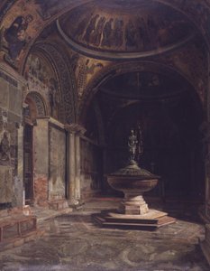 Das Innere des Baptisteriums der Markuskirche in Venedig von J.Th. Hansen