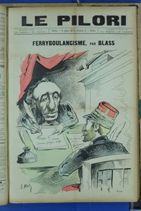 Titelblatt von „Le Pilori“, Satirique en Couleurs von J. (1847 1892) Blass