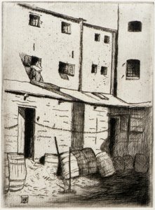 Waschbären-Gasse von J. Alden Weir