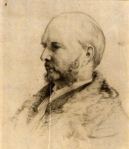 Porträt von Robert Hoe von J. Alden Weir