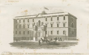 Burslem - Fabrik von Messrs. Samuel Alcock & Co.: Stahlstich
