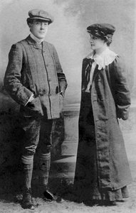 Mabel Hackney und Laurence Irving, 1907