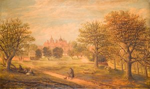 Aston Hall von Westen, 1800-1900