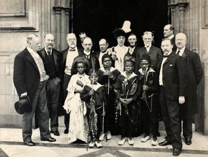Afrikanische Pygmäen im House of Commons, London, 29. Juni 1905