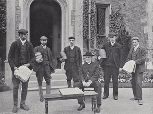 Hallaton Hare Pie Festival, der Pfarrer und die Abordnung von J. Benjamin Stone