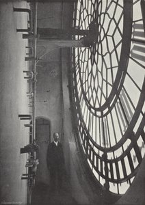 Innere Ansicht des Zifferblatts von Big Ben von J. Benjamin Stone