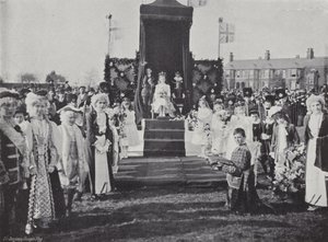 Knutsford Maifest, Krönung der Königin von J. Benjamin Stone