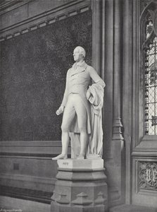 Statue von Pitt von J. Benjamin Stone