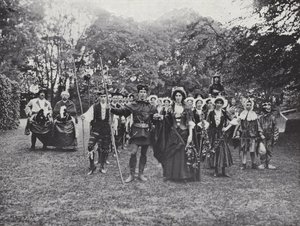 Das Sherborne-Festspiel, Morris-Tänzer im Grünen Wald von J. Benjamin Stone