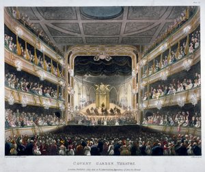 Innenansicht des Covent Garden Theaters, Bow Street, Westminster, London, 1808 von J Bluck