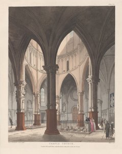 Temple Church, 1. September 1809 von J. Bluck