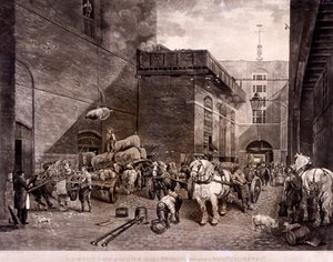 Die Hour Glass Brewery in der Upper Thames Street, London