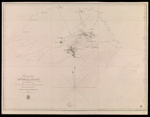 Karte der Seychellen-Inseln von den Offizieren der H.M. Schiffe Leven und Barracouta unter der Leitung von Kapitän W.F.W. Owen R.N. 1825