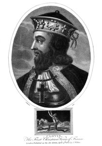 Chlodwig, der erste christliche König der Franken, 1806 von J. Chapman