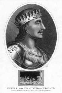 König Egbert von Wessex, erster König von ganz England, 1803 von J. Chapman