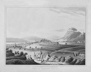 Stadt Korinth. Apostelgeschichte 18.1, 1830 von J. Clarke