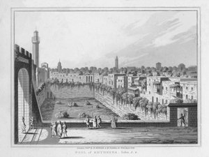 Teich von Bethesda. Johannes. 5. 2., 1830 von J. Clarke