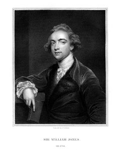 Sir William Jones, englischer Orientalist, Philologe und Jurist, 1832