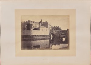 Brücke am Eingang der Hauptinsel, Torhaus und Wachraum der Privaten von J. Cruttenden