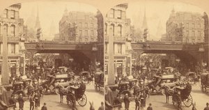 Gruppe von 4 Stereographien von Ludgate Hill, London, England von J F Jarvis