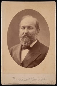 Porträt von James Abram Garfield von J F Jarvis