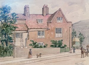 Alte Häuser am Kennington Green, 1855 von J. Findley