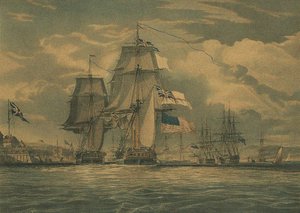 HMS Shannon erobert USS Chesapeake, 1. Juni 1813 von J. G. C. Schetly