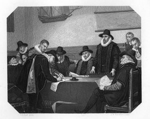 Gründung der Niederländischen Ostindien-Kompanie, 1602, ca. 1870 von J. H. Rennefeld