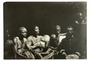 Kapitän Gallwey und Edo-Häuptlinge, Benin, Nigeria, 1892