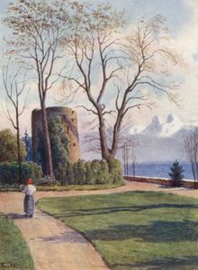 Der Turm von Haldimand, Quchy, Lausanne von J. Hardwicke Lewis