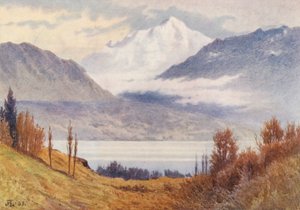 Mont Blanc von oberhalb Morges von J. Hardwicke Lewis