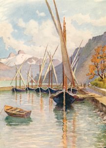 Die Bucht von Meillerie, JHL (Farblithografie)