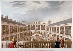 Ansicht des neuen Hungerford-Marktes, Westminster, London, 1833 von J Harris