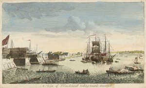 Blick auf Blackwall in Richtung Greenwich