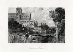 Glasgow Cathedral, Schottland, 19. Jahrhundert von J. Horsburgh