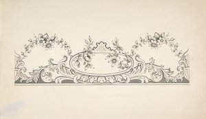 Entwurf für eine Paneeldekoration, 1828-40