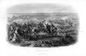 Die Schlacht von Aliwal, 19. Jahrhundert von J. J. Crew