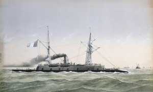 Französisches Marine-Panzerschiff Le Rochambeau, ca. 1870