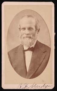 Porträt von Benjamin Franklin Mudge 1817-1879, Juli 1873 von J Lee Knight