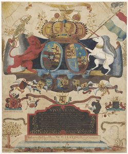 Allegorie auf die Erhebung von Wilhelm IV, 1747