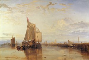 Dort oder Dordrecht - Das Dort Packet-Boot aus Rotterdam in der Flaute von Joseph Mallord William Turner