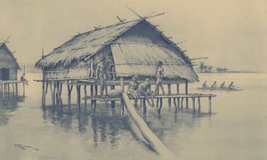 Marine-Dorf von Neuguinea