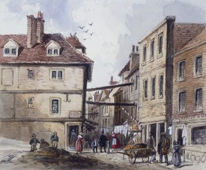 Chick Lane, London, ca. 1840 von J Maund
