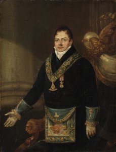 Augustus Frederick, Herzog von Sussex als Großmeister, 1827 von J. Naish