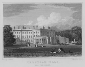 Trentham Hall, Staffordshire (Stich) von John Preston Neale