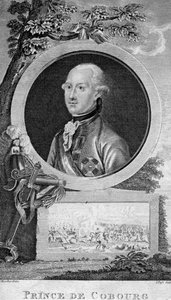Prinz Coburg, berühmter deutscher General des Heiligen Römischen Reiches von J. Pass