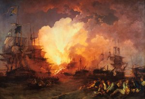 Die Schlacht am Nil, August 1798, 1800 von J Philippe de Loutherbough
